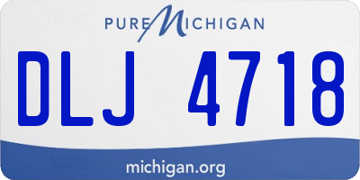 MI license plate DLJ4718