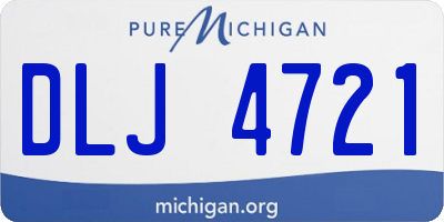 MI license plate DLJ4721