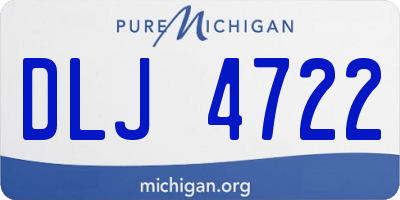 MI license plate DLJ4722