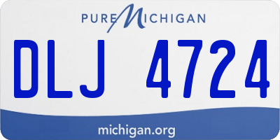 MI license plate DLJ4724