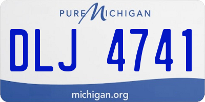 MI license plate DLJ4741