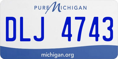 MI license plate DLJ4743