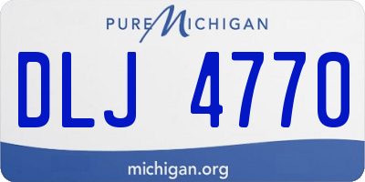 MI license plate DLJ4770