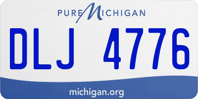 MI license plate DLJ4776