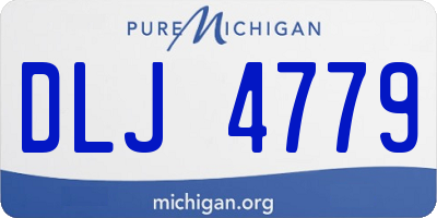 MI license plate DLJ4779