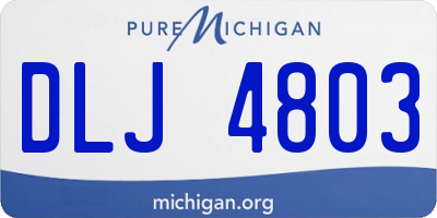 MI license plate DLJ4803
