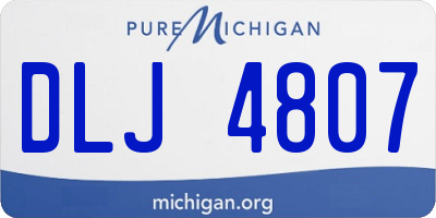 MI license plate DLJ4807