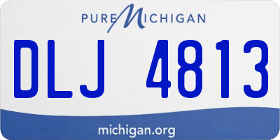 MI license plate DLJ4813