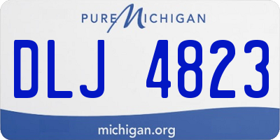 MI license plate DLJ4823
