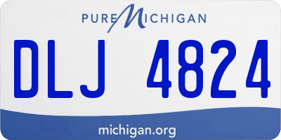 MI license plate DLJ4824