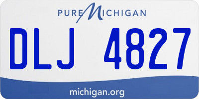 MI license plate DLJ4827