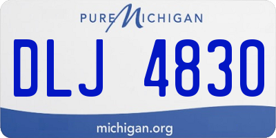 MI license plate DLJ4830