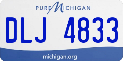 MI license plate DLJ4833