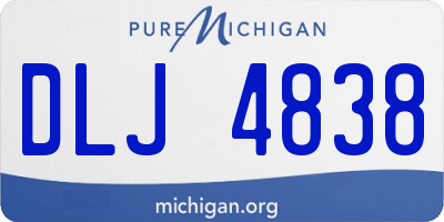 MI license plate DLJ4838