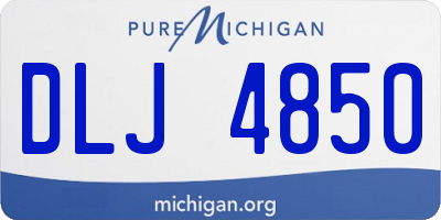 MI license plate DLJ4850