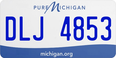 MI license plate DLJ4853