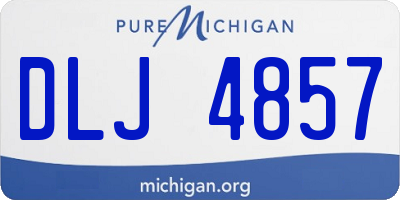 MI license plate DLJ4857