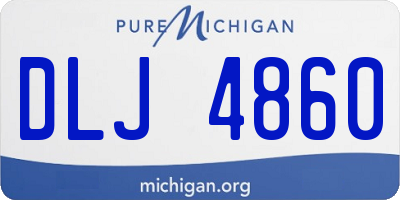 MI license plate DLJ4860