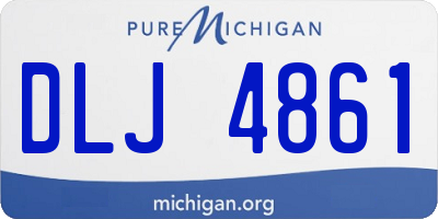 MI license plate DLJ4861