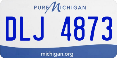 MI license plate DLJ4873