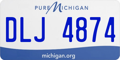 MI license plate DLJ4874