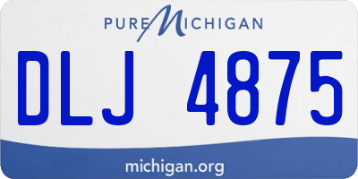 MI license plate DLJ4875