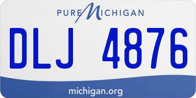 MI license plate DLJ4876