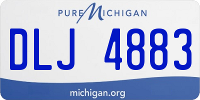 MI license plate DLJ4883