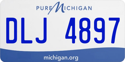 MI license plate DLJ4897