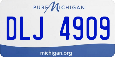 MI license plate DLJ4909
