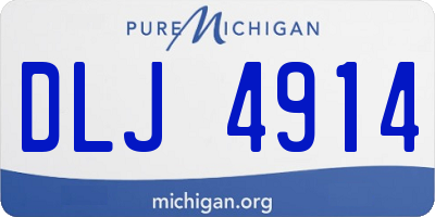 MI license plate DLJ4914
