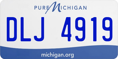 MI license plate DLJ4919