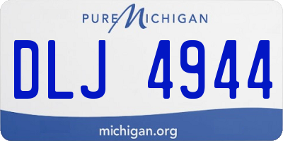 MI license plate DLJ4944