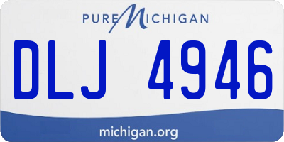 MI license plate DLJ4946