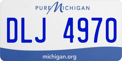 MI license plate DLJ4970
