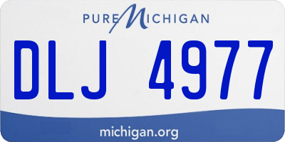 MI license plate DLJ4977