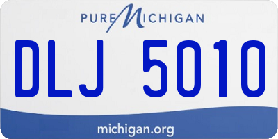 MI license plate DLJ5010