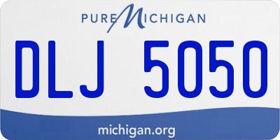 MI license plate DLJ5050