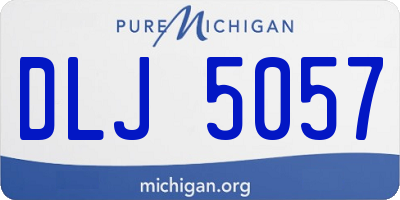 MI license plate DLJ5057
