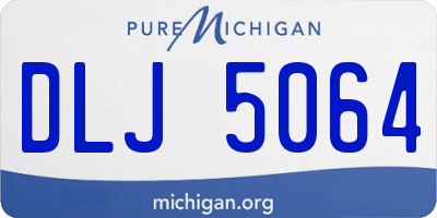 MI license plate DLJ5064