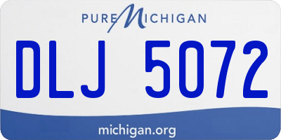 MI license plate DLJ5072