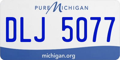 MI license plate DLJ5077
