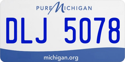 MI license plate DLJ5078
