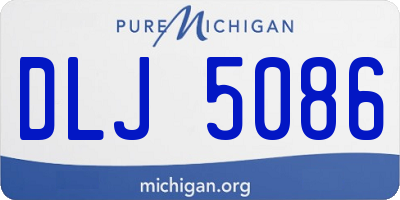 MI license plate DLJ5086