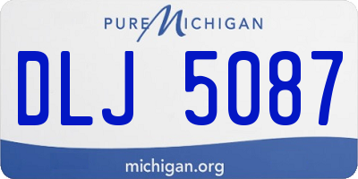 MI license plate DLJ5087