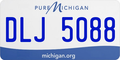 MI license plate DLJ5088