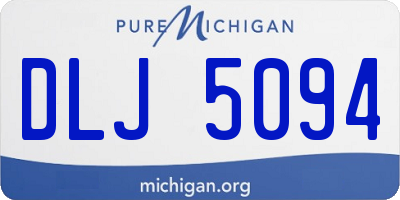 MI license plate DLJ5094
