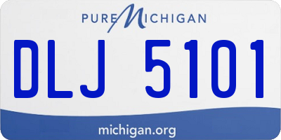MI license plate DLJ5101