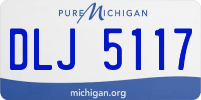 MI license plate DLJ5117
