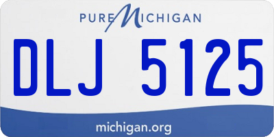MI license plate DLJ5125